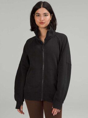 Lululemon Scuba Oversized Funnel-Neck Full Zip Black Size M/L